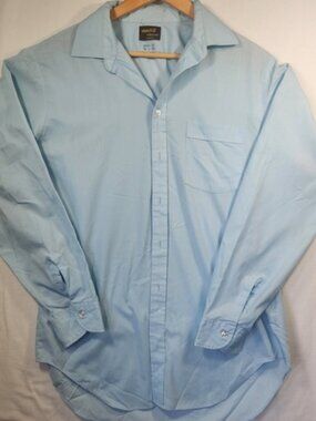 Vintage Mach II by Arrow Mens Light Blue Button Down Shirt 16.5 x 35 Canada